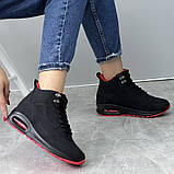 Кросівки жіночі зима на хутрі чорні стильні (12841632), фото 2