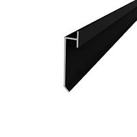 Плінтус алюмінієвий LED прихованого монтажу 14,5 х65 2500 мм Анодування Срібло