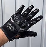 Моторукавички Vemar чорні з жорстким захистом (M, L, XL, XXL) – літні універсальні, фото 2