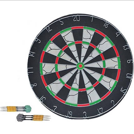 Мішень для гри в дартс із флока діаметр 45 см, фото 1