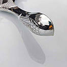 Пластикові плічки вішалки  39.5 см срібні з широким плечем 4.5 см для верхнього одягу упаковка 5 шт, фото 2