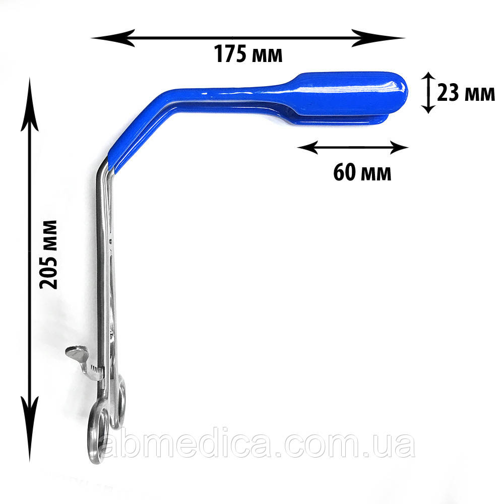 Розширювач вагінальний із кремальєрою двостулковий No1 SURGIWELOMED, фото 1