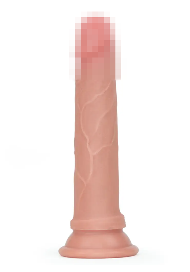 Фалоїмітатор Dual-Layered Liquid Silicone Nature Cock Flesh 7", 18,5х3,4 см., фото 1