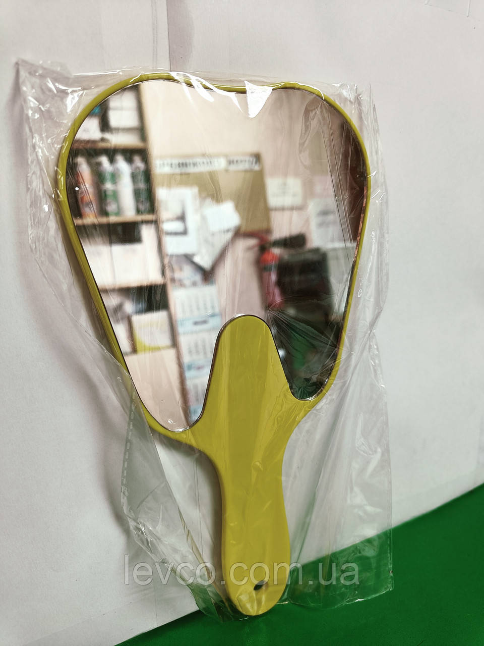 ДЗЕРКАЛА ДЛЯ ПАЦІЄНТА У ВИГЛЯДІ ЗУБА Ангер ПОЛЬЩА ЖОВТЕ, фото 1