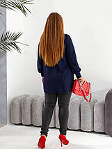 Жіноча туніка трикотаж в'язка в рубчик батал Розміри: 52-54 , 56-58, 62-64, фото 4