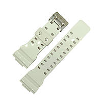 Оригінальний ремінець Casio g shock GA-100/110 білий глянсовий