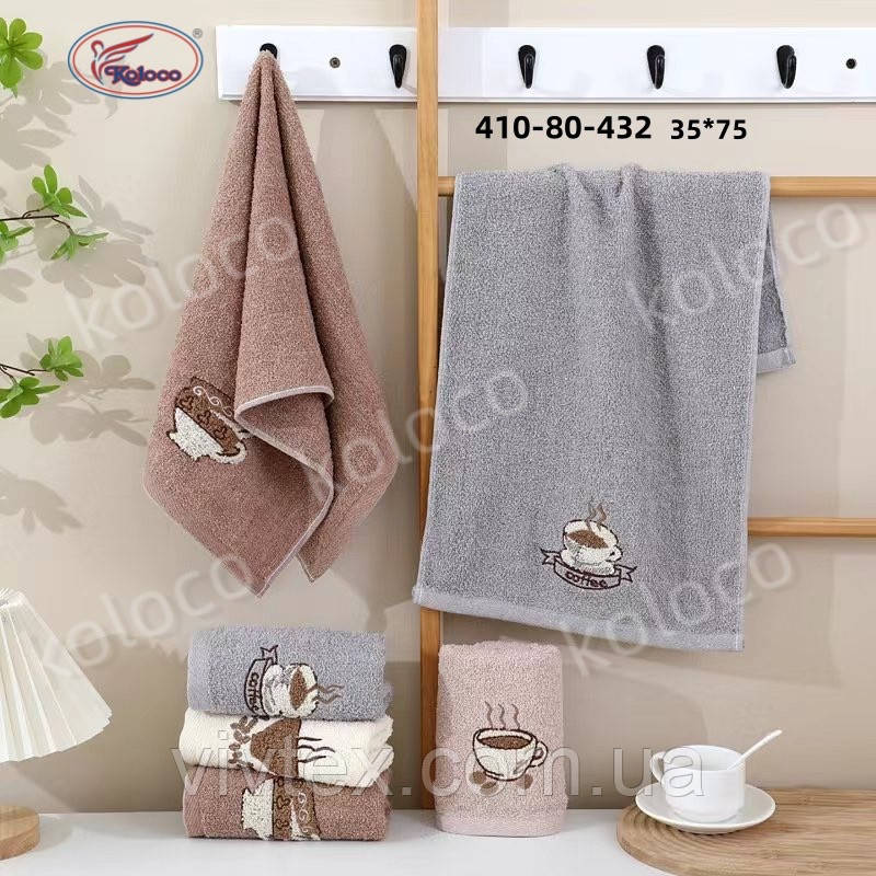 Рушник махровий 35х70 паковання 12 шт., фото 1