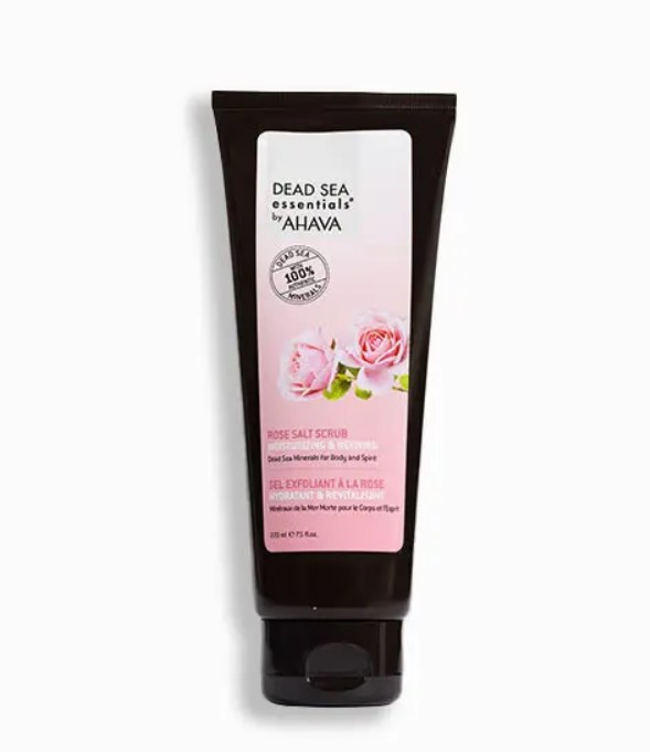 Очищувальний скраб для тіла з мінералами Мертвого моря AHAVA Rose Salt Body Scrub, фото 1