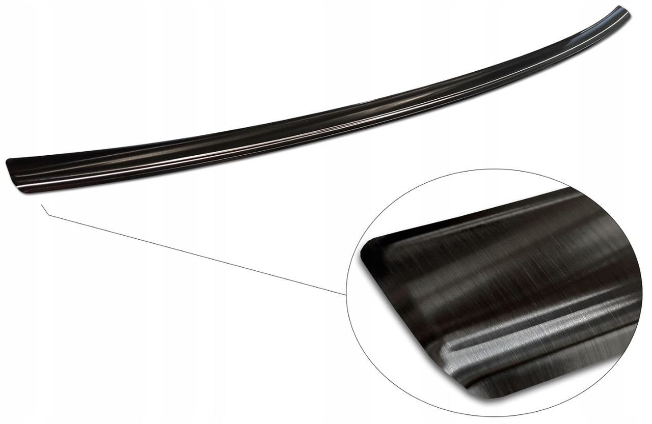 Захисна накладка на задній бампер для Audi Q2 рестайл 2020-2026 (чорна нерж.сталь), фото 1