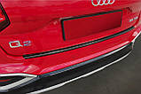 Захисна накладка на задній бампер для Audi Q2 рестайл 2020-2026 (чорна нерж.сталь), фото 4