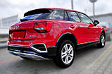 Захисна накладка на задній бампер для Audi Q2 рестайл 2020-2026 (чорна нерж.сталь), фото 5