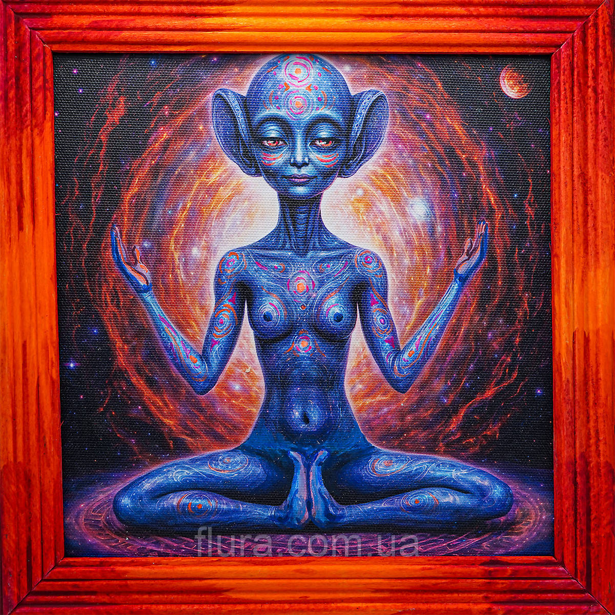 Картина для дому настінна авторська, містична 20×20 см / Картини на стіну для декору