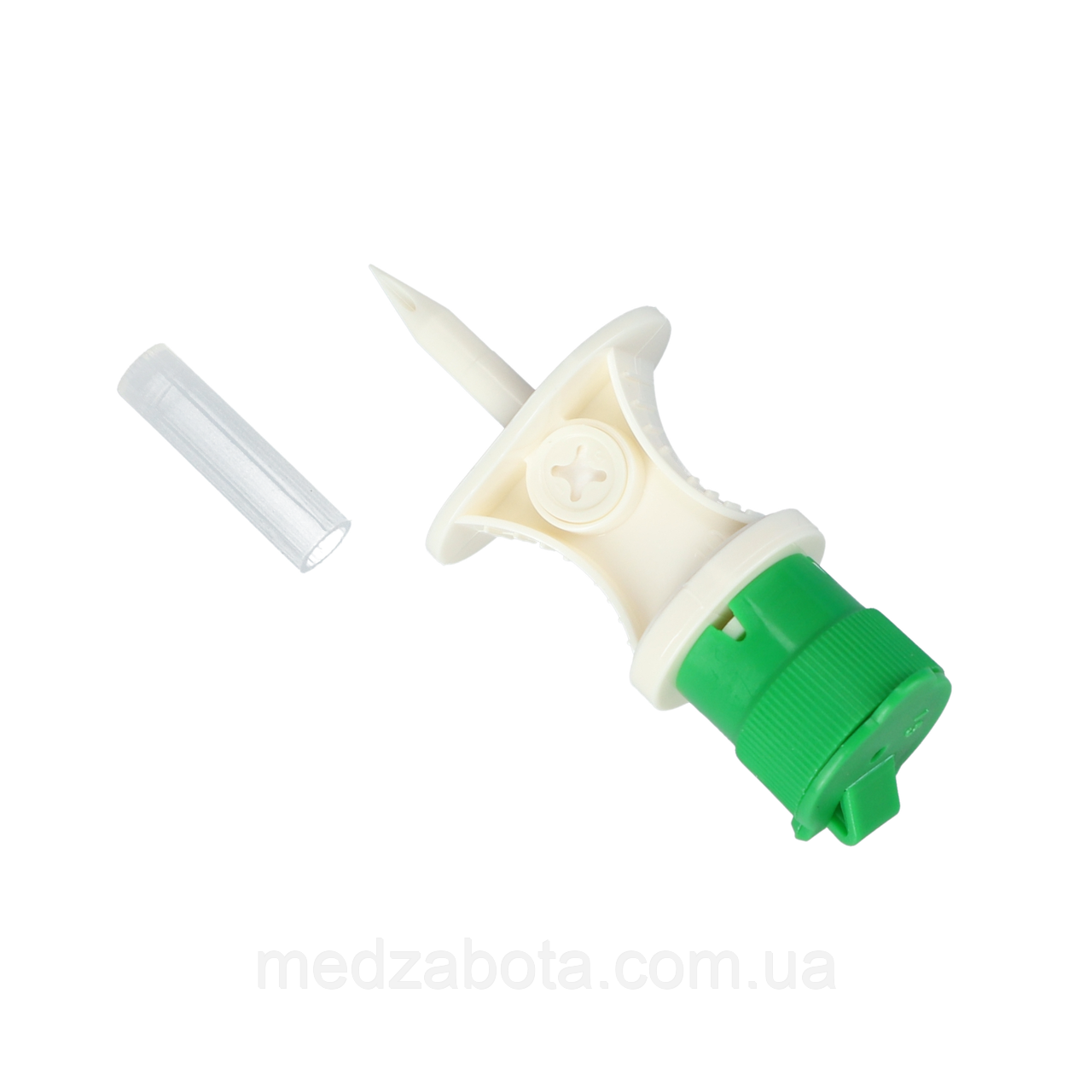 Dico-Spike аспіраційна канюля для взяття медикаментів (зелена) з бактеріальним фільтром, фото 1