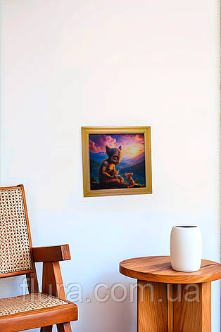 Картина для дому на стіну авторська флуоресцентна 20×20 см / Картини на полотні для інтер'єру, фото 2