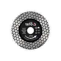 Диск відрізний алмазний по фарфору і граніту Ø= 125/22.2x 1.8 мм сухий різ Yato YT-59980