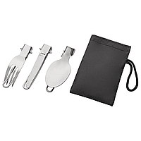 Туристичний набір Grand Way 190001 (3 в 1) 16/6,6 см + чохол, набір для пікніка нержавійка