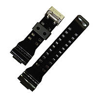 Оригінальний ремінець для Casio g shock GA-100/110 чорний глянсовий