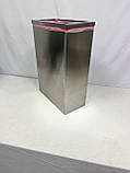 Урна для сміття з кришкою (нержавіюча сталь), фото 6