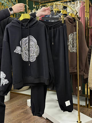 Шикарний жіночий костюм, тканина "Трикотаж" 52/54, 56/58 розмір 52/54, фото 1