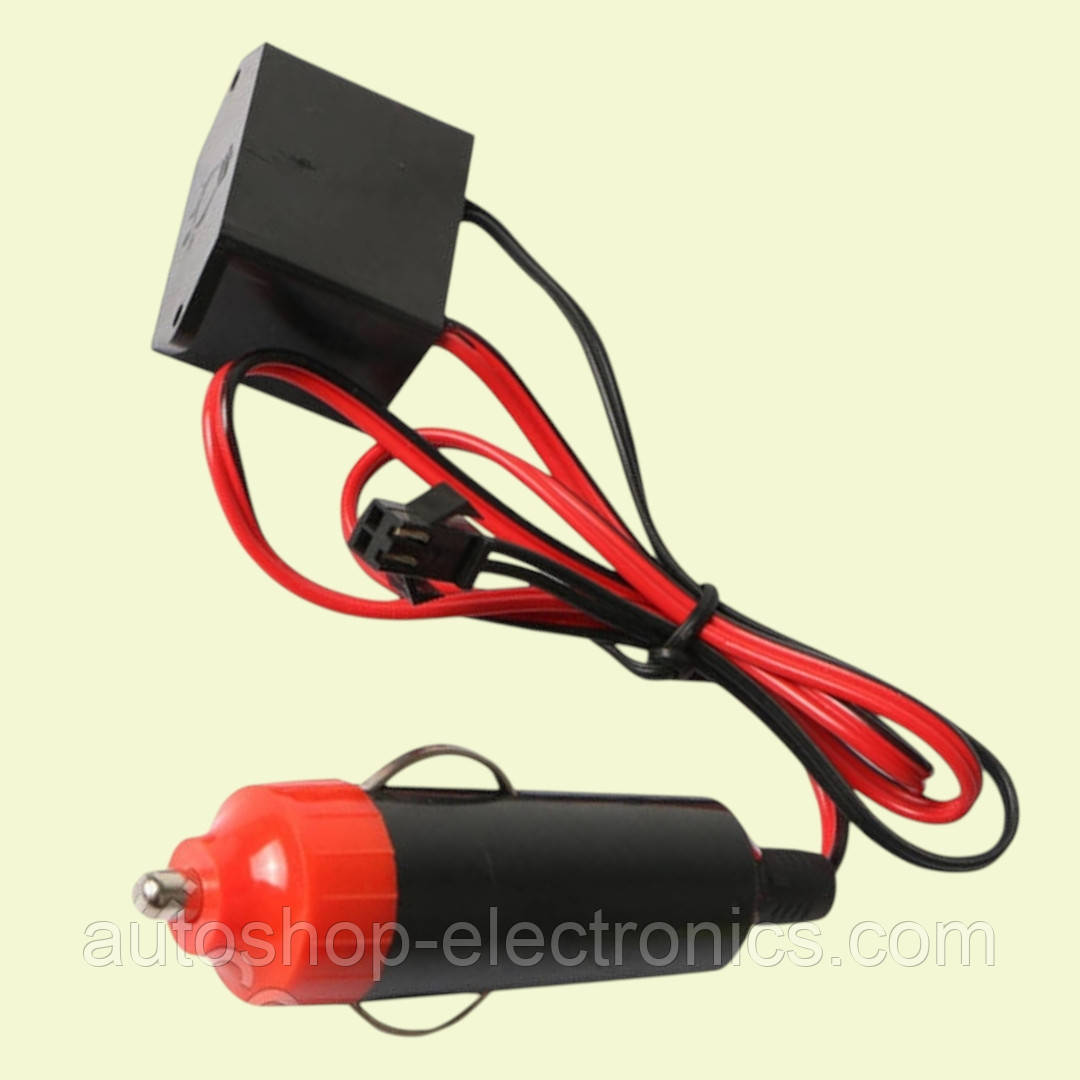 Інвертор блок живлення драйвер для холодного неона в прикурювач 12В, фото 1