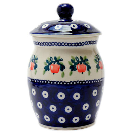 Банка керамічна з кришкою 0,5 л Pink Apple, фото 1