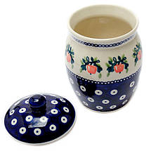 Банка керамічна з кришкою 0,5 л Pink Apple, фото 3