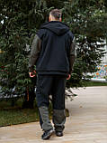 Чоловічий теплий костюм "Куртка з овчиною + штани тринитка на флісі", фото 3