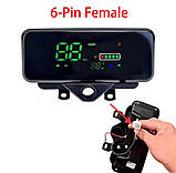 Дисплей РК для електроскутера 48V-72V цифровий лічильник із замком, фото 2