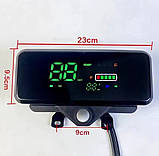 Дисплей РК для електроскутера 48V-72V цифровий лічильник із замком, фото 5