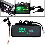 Дисплей РК для електроскутера 48V-72V цифровий лічильник із замком, фото 9