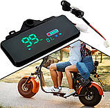 Дисплей РК для електроскутера 48V-72V цифровий лічильник із замком, фото 10
