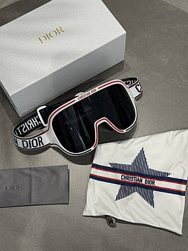 😎 Dior Alps Ski Goggles White/Black 19 х 9.5 х 3.5 см