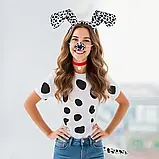 Набір карнавальний Далматинець Вушка, хвостик, носик, нашийник, фото 3