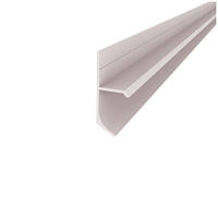 Плінтус алюмінієвий прихованого монтажу з тіньовим швом 15.7×38.8×2600 мм,без покриття