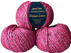 Mohair Lurex Avanti Yarn-1042 фуксія