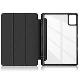 Чохол Clear Acrylic Lenovo Idea Tab 11" TB336FU, ZU / Tab K11 2nd Gen / Xiaoxin Pad 2025 з місцем для стілусу Чорний, фото 7
