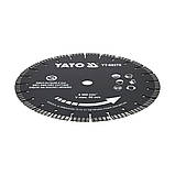 Диск відрізний сегментний алмазний по бетону Ø= 350/25.4x3.2 мм в мокрому і сухому режимі Yato YT-60270, фото 3