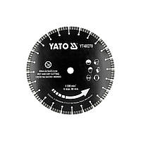 Диск відрізний сегментний алмазний по бетону Ø= 350/25.4x3.2 мм в мокрому і сухому режимі Yato YT-60270