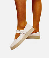 Лофери жіночі бежеві середня танкетка розмір 36 37 38 39 40 41