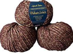Mohair Lurex Avanti Yarn-1142 шоколадний шарм