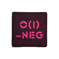 Патч група крові 1- Рожевий 5х5 Стохід