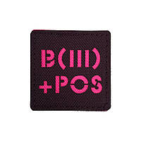 Патч група крові Рожевий Стохід 3+