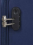 Валіза тканинна MADISSON 35703 мала синя 4 колеса, фото 6