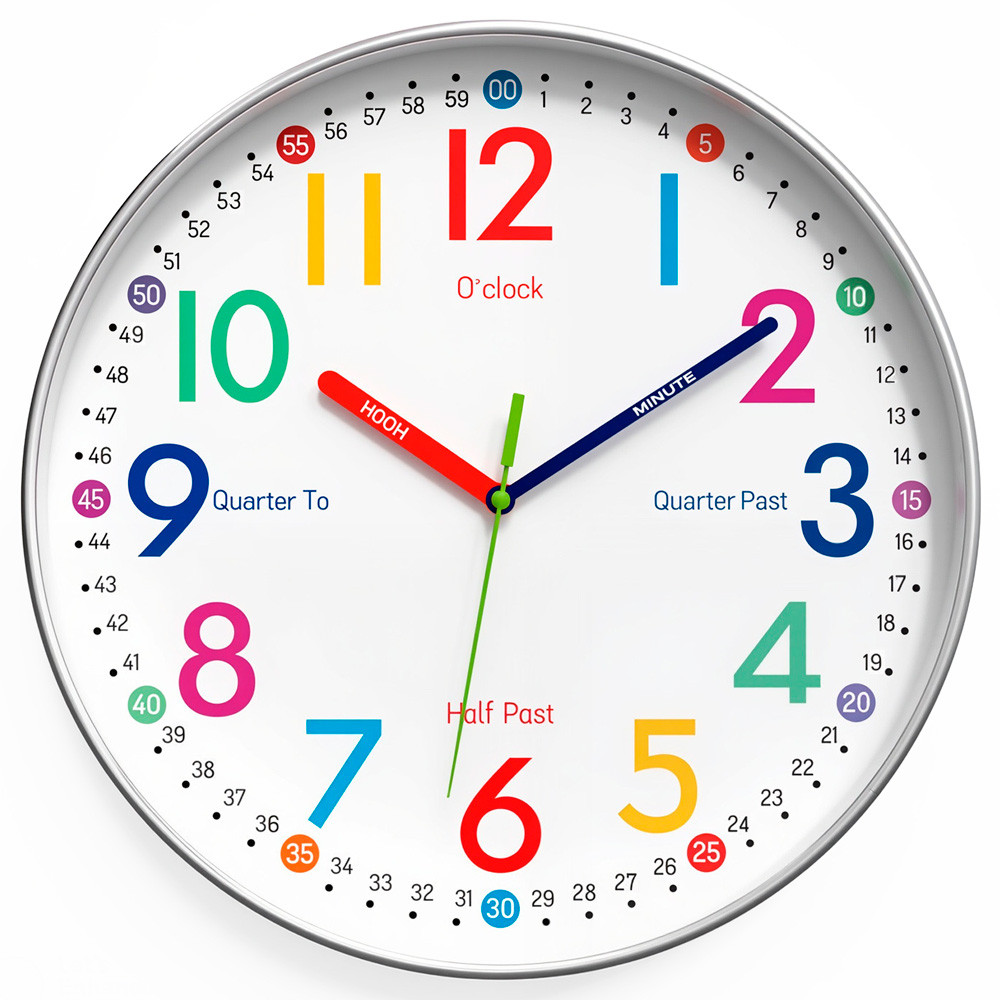 Годинник настінний безшумний LOSSO Premium CW-30 “MIXTime”, фото 1