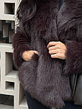 Коротка зимова шуба жіноча з еко хутра Автоледі— стиль і тепло без компромісів, фото 3