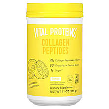Пептиди колагену, Collagen Peptides, Vital Proteins, лимон, порошок, 313 г