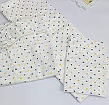 Теплий комплект постільної білизни в дитяче ліжечко з байки/фланелі, фото 2