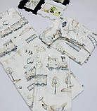 Теплий комплект постільної білизни в дитяче ліжечко з байки/фланелі, фото 4