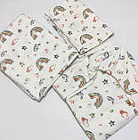 Теплий комплект постільної білизни в дитяче ліжечко з байки/фланелі, фото 5