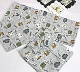 Теплий комплект постільної білизни в дитяче ліжечко з байки/фланелі, фото 6